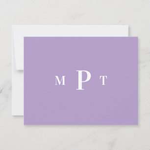 Elegant Monogram Personal Stationery Invitation