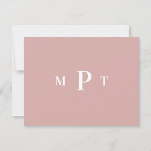Elegant Monogram Personal Stationery Invitation