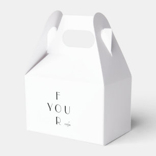 Elegant Monogram Personalized Favor Box