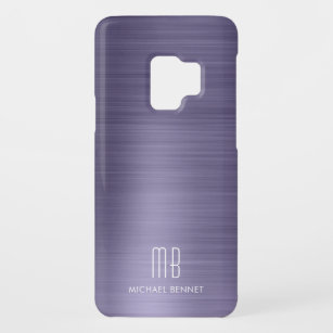 Elegant Monogram Purple Metallic  Case-Mate Samsung Galaxy S9 Case