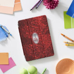 Elegant Monogram Red Glitter and Silver iPad Pro Cover<br><div class="desc">Elegant Monogram iPad Cover ready for you to customise. ⭐This Product is 100% Customisable. *****Click on CUSTOMIZE BUTTON to add, delete, move, resize, changed around, rotate, etc... any of the graphics or text or use the fill in boxes. ⭐99% of my designs in my store are done in layers. This...</div>