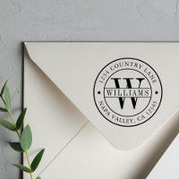 Elegant Monogram Return Address