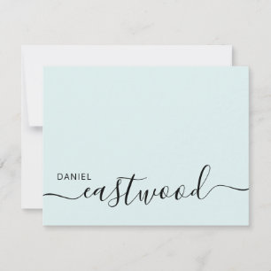 Elegant Monogram Script  Card