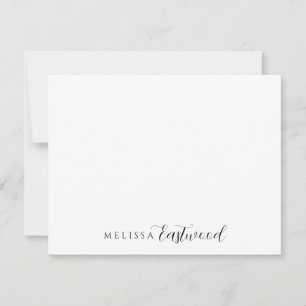 Elegant Monogram Script Serif Card