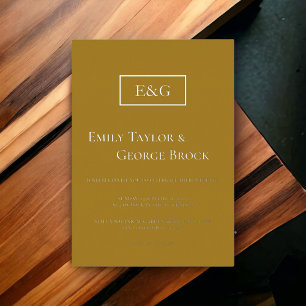 Elegant Monogram Simple Modern Classic Wedding