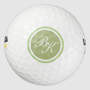 Elegant Monogram Style Golf Balls