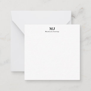 Elegant Monogram Typography  Card
