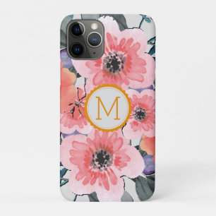 Elegant Monogram Vintage Floral #31 Case-Mate iPhone Case