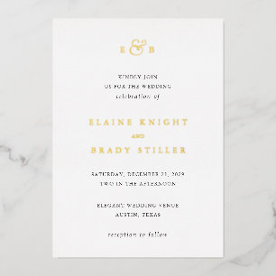 Elegant Monogram Wedding