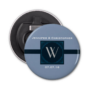 Elegant Monogram Wedding Favour Bottle Opener