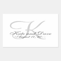 Elegant Monogram Wedding Favour