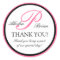 Elegant Monogram Wedding Favour Thank You Stickers