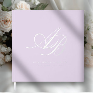Elegant, Monogram, Wedding  Guest Book