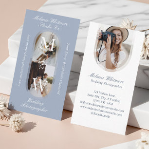 Elegant Monogram Wedding Photographer Arch Photos Business Card