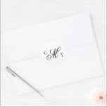 Elegant Monogram Wedding Suite Classic Round Sticker<br><div class="desc">The Elegant Monogram Suite classic round sticker features the couple's new monogram in an elegant,  yet simple design.</div>