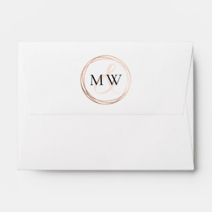 Elegant Monogram Wedding Suite Envelope