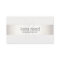 Elegant Monogram White Modern FAUX Silver Striped