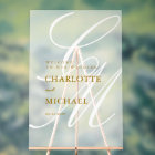 Elegant, Monogram, White, Transparent, Wedding