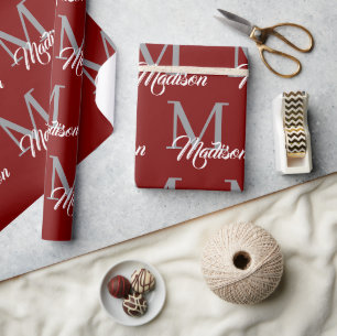 Elegant Monogram Wrapping Paper – Personalised