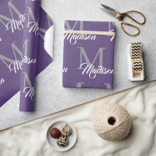 Elegant Monogram Wrapping Paper – Personalised