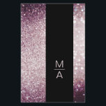 Elegant Monogramm Silber Lila Flyer<br><div class="desc">Ein elegantes und raffiniertes Design mit einem digitalen Bild aus Silber-Lila-Glitter. Achtung: Bei der Herstellung wird keine echte Folie verwendet,  sondern nur die Farbe gründlich aufgedruckt. Füge deine Daten,  Logo,  Firmendetails und Bilder in Minuten hinzu.</div>