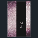 Elegant Monogramm Silber Lila Flyer<br><div class="desc">Ein elegantes und raffiniertes Design mit einem digitalen Bild aus Silber-Lila-Glitter. Achtung: Bei der Herstellung wird keine echte Folie verwendet,  sondern nur die Farbe gründlich aufgedruckt. Füge deine Daten,  Logo,  Firmendetails und Bilder in Minuten hinzu.</div>