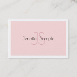 Elegant Monogrammed Minimalistic Luxury Design Business Card