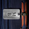Elegant Monogrammed Silver Brushed Metallic