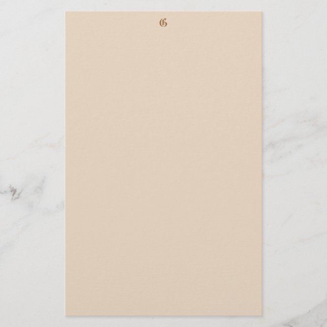 Elegant Monogrammed Stationery (Front)