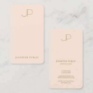 Elegant Monogrammed Template Luxurious Business Card
