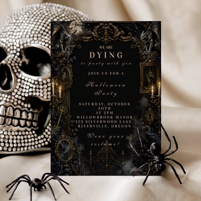Elegant Monster Halloween Party Invitation (Creator Uploaded)