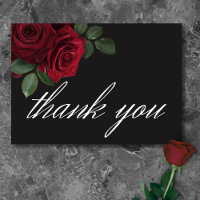 Elegant Moody Blood Red Roses Floral Wedding