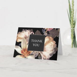 Elegant Moody Floral Thank You