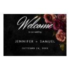 Elegant Moody Muted Rust & Burgundy Floral Welcome