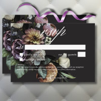 Elegant Moody Twilight Muted Floral No Dinner