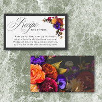 Elegant Moody Vibrant Harvest Floral Shower Recipe