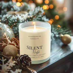 Elegant Moon & Stars Custom Holiday Candle Label