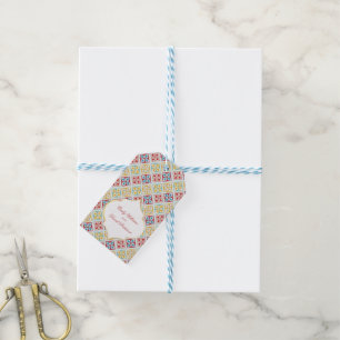 Elegant Moroccan Tile Colourful Gift Tags