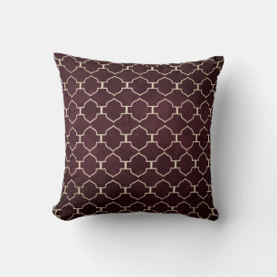 Elegant Moroccan Trellis Pattern Pillow