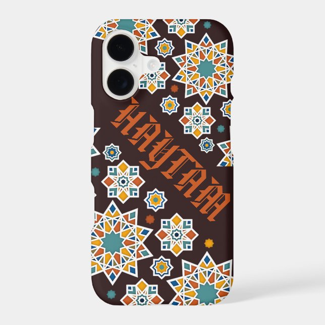 Elegant Moroccan Zellij Phone Case – Personalised (Back)