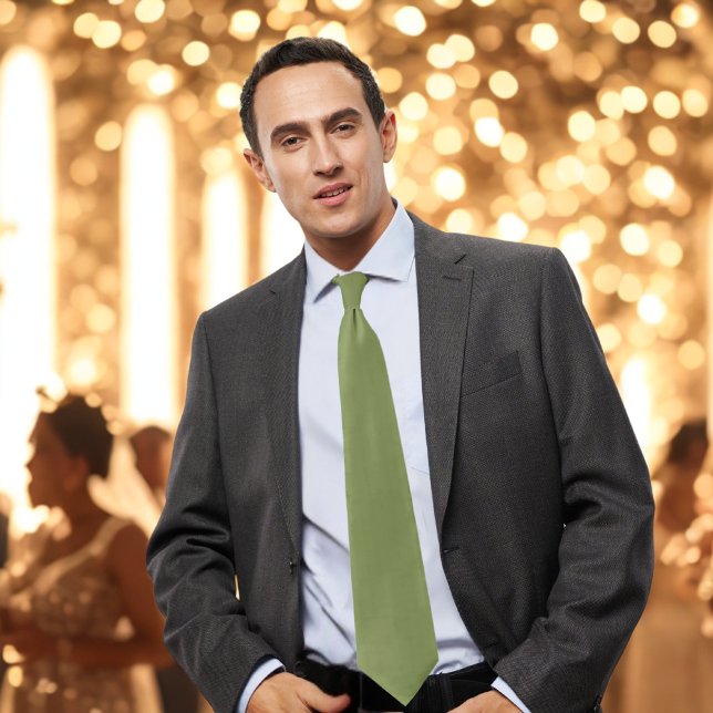 Elegant Moss Green Tie (Creator Uploaded)