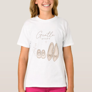 Elegant Mother and Baby Shoes "Gentle Steps" Illus T-Shirt