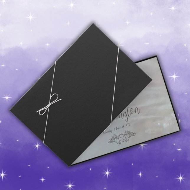 Elegant Mother-of-Pearl Grey/Lilac Wedding   Guest Book (Creator Uploaded)