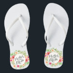 Elegant Mother of the Bride Wedding Flip Flops<br><div class="desc">For further customisation,  please click the "Customise" button and use our design tool to modify this template. If the options are available,  you may change text and image by simply clicking on "Edit/Remove Text or Image Here" and add your own. Designed by Freepik.</div>