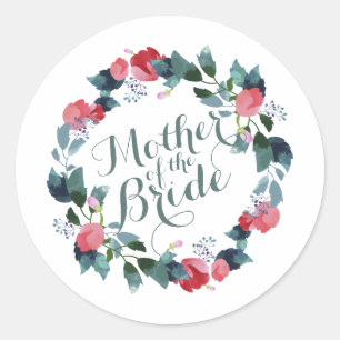 Elegant Mother of the Bride Wedding   Sticker Seal