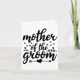 Elegant Mother Of The Groom Wedding Marriage Mum  Card