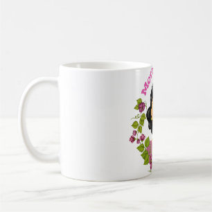 Elegant Mother’s Day Floral Woman Illustration – Coffee Mug