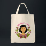 Elegant Mother’s Day Floral Woman Illustration –  Tote Bag<br><div class="desc">Celebrate love, warmth, and appreciation with this charming Mother’s Day design. The illustration features a serene woman surrounded by a beautiful floral wreath, symbolizing care, tenderness, and gratitude for all mothers. With soft colors and a modern, cute style, this design is perfect for Mother’s Day gifts such as t-shirts, mugs,...</div>