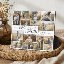 Elegant Mothers Day Best Mum Ever Photo Collage