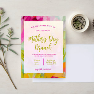 Elegant Mothers Day Brunch Invitation